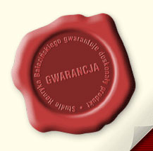 Pieczęć gwarancji Studia Komfort